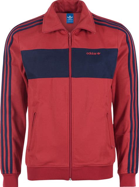 adidas jacke blau rote streifen|Rote Jacken .